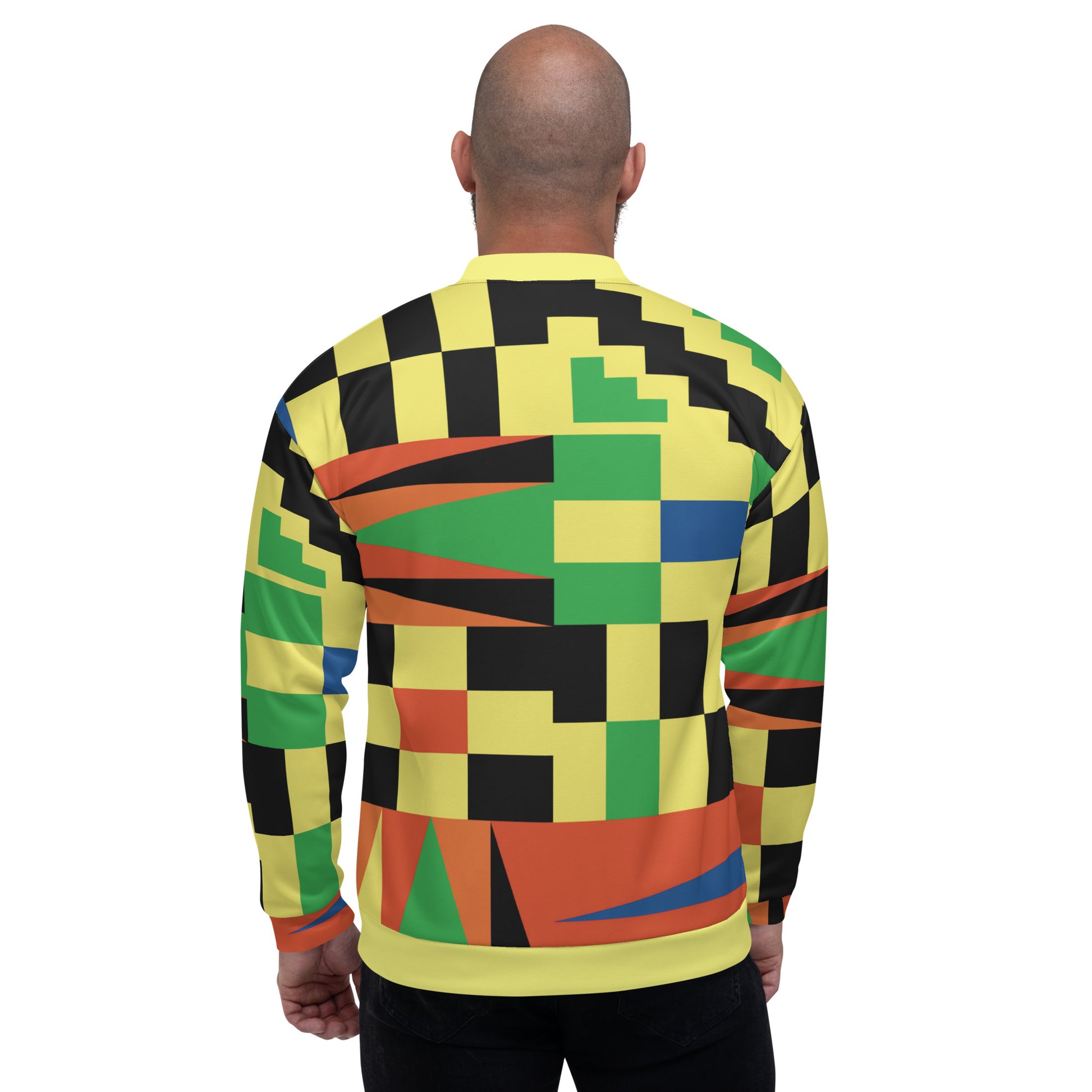 Unisex Jacket | Afro Print Kente Yellow Dazz'Up Store