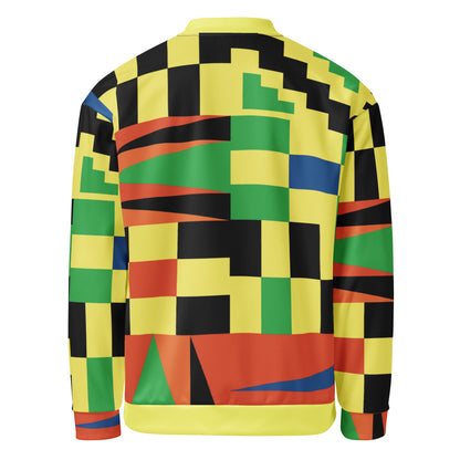 Unisex Jacket | Afro Print Kente Yellow Dazz'Up Store