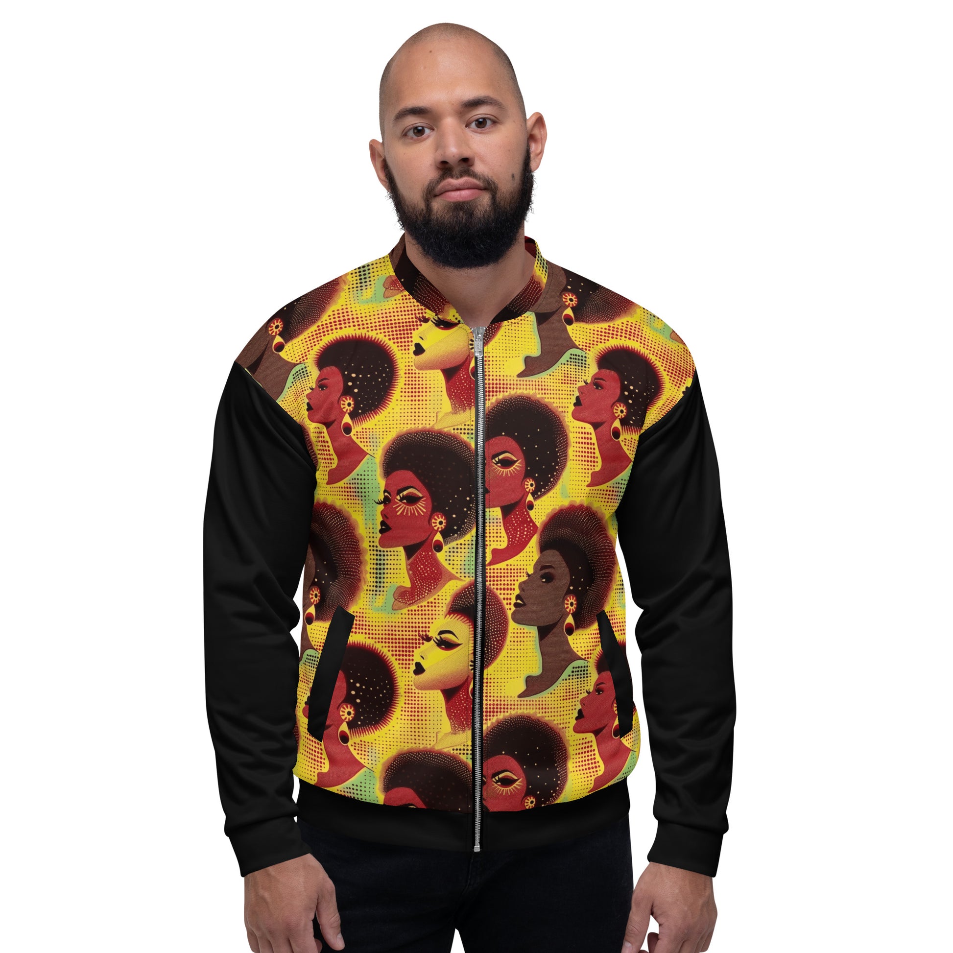 Unisex Bomber Jacket | Afro Elegance 3 Dazz'Up Store