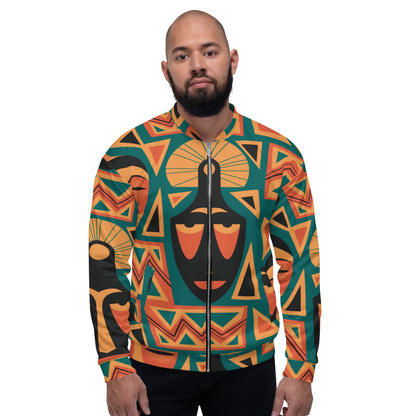 Unisex Bomber Jacket | Afro Print Dazz'Up Store