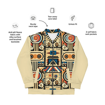 Unisex Bomber Jacket | Afro Print Ndebele Dazz'Up Store