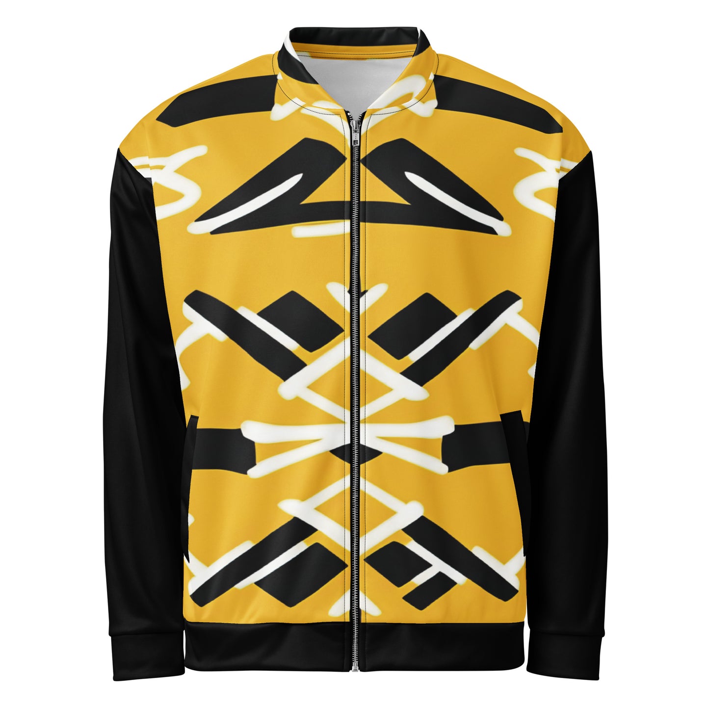 Unisex Bomber Jacket | Afro Print Yellow Dazz'Up Store