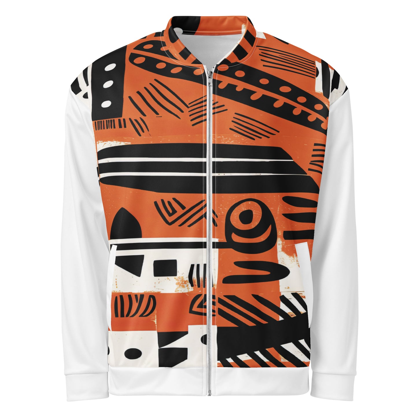 Unisex Jacket | Afro print Orange Dazz'Up Store