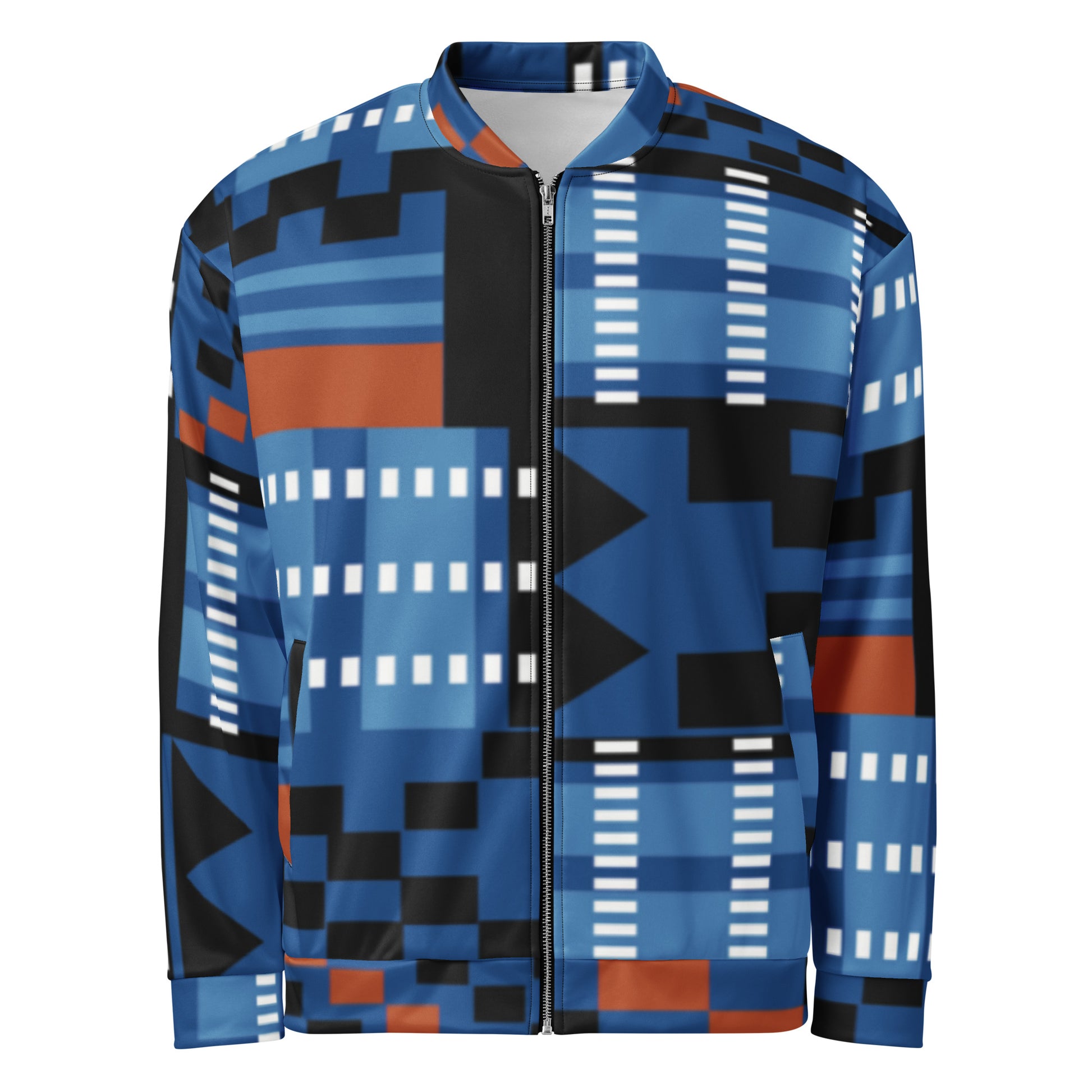 Unisex Jacket | Afro Printe Kente Blue Dazz'Up Store