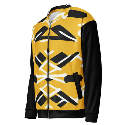 Unisex Bomber Jacket | Afro Print Yellow Dazz'Up Store