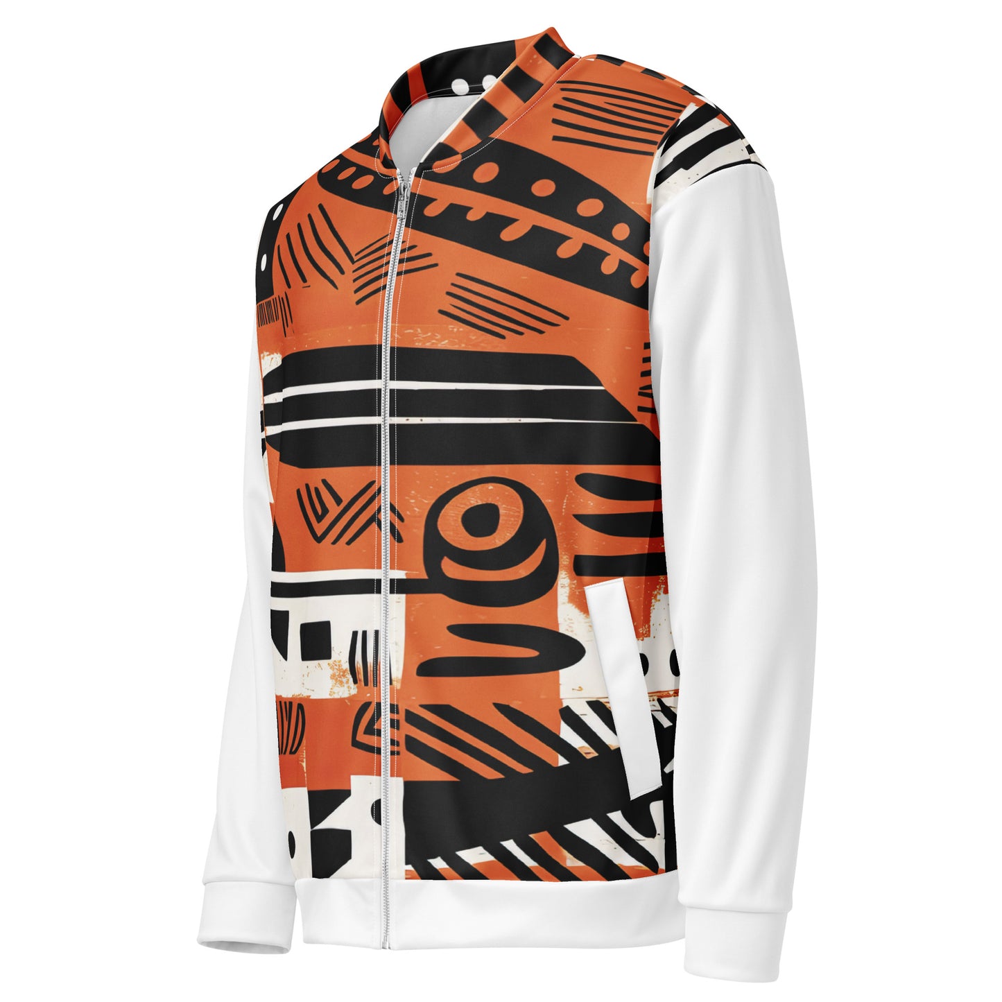 Unisex Jacket | Afro print Orange Dazz'Up Store