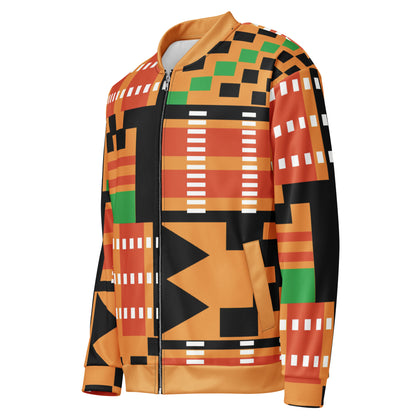 Unisex Jacket | Afro Print Kente Orange Dazz'Up Store