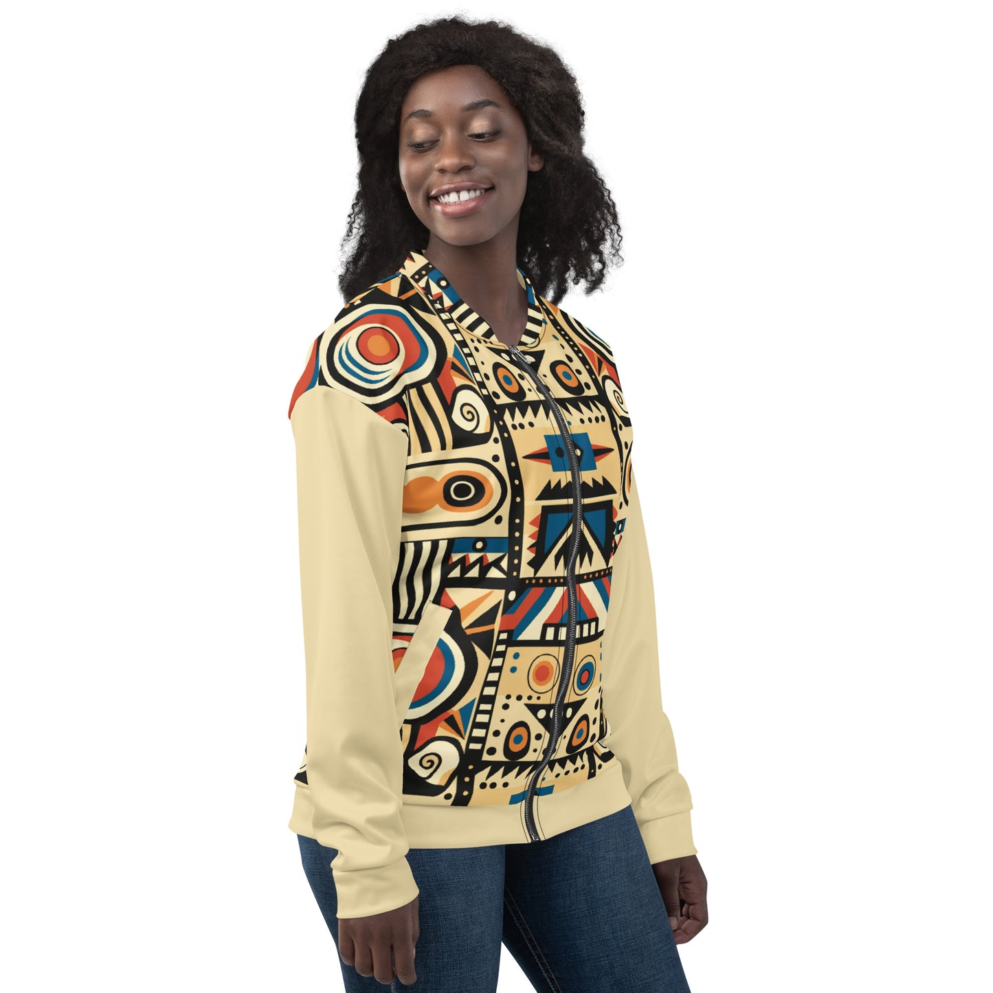 Unisex Bomber Jacket | Afro Print Ndebele Dazz'Up Store