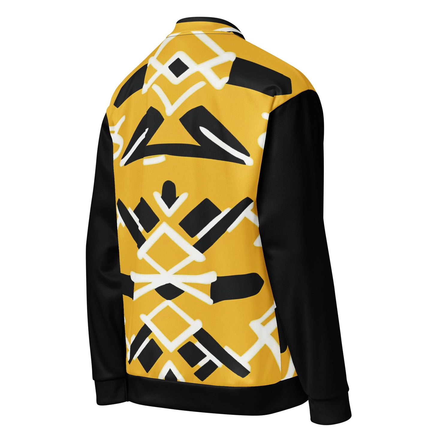 Unisex Bomber Jacket | Afro Print Yellow Dazz'Up Store