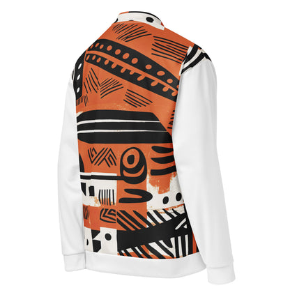 Unisex Jacket | Afro print Orange Dazz'Up Store