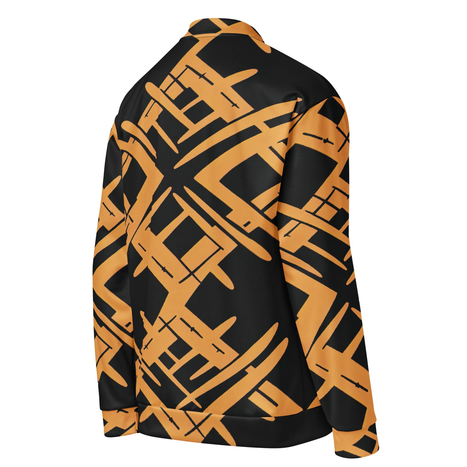 Unisex Jacket | Afro Print Black & Yellow Dazz'Up Store