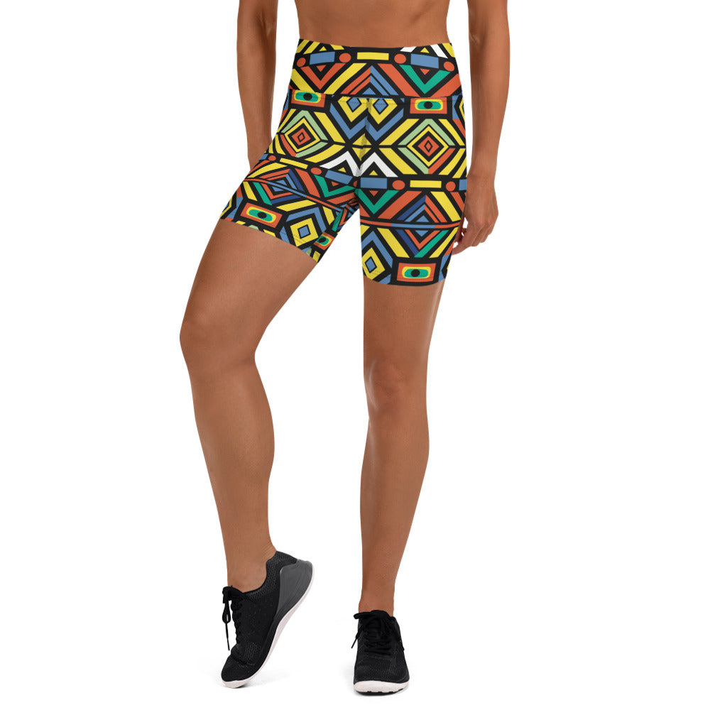 Flex Short | Afro print Ndebele 3 Dazz'Up Store