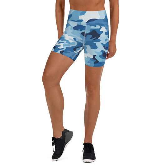 Biker Shorts | Camo Light Blue Dazz'Up Store