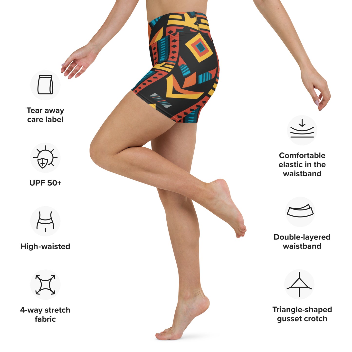 Flex Short | Afro Print Ndebele 2 Dazz'Up Store