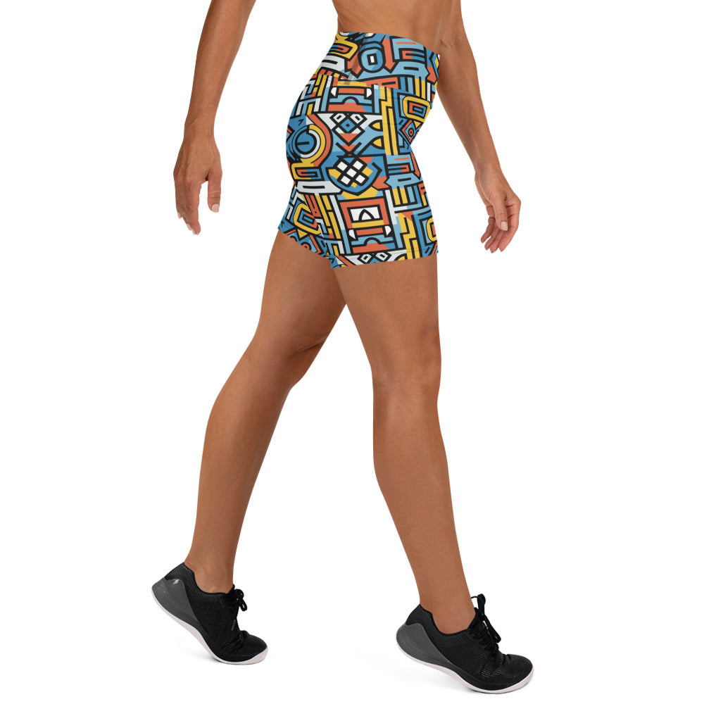 Flex  Shorts | Afro Print | Ndebele 1 Dazz'Up Store