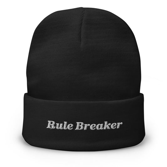 Embroidered Beanie | « Rule Breaker » Dazz'Up Store