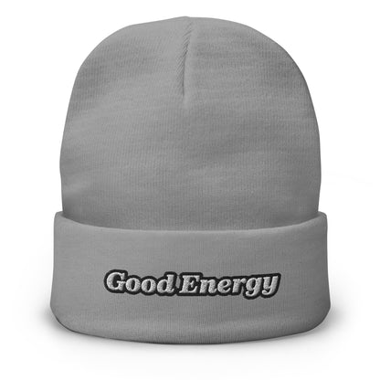 Embroidered Beanie | « Good Energy » Dazz'Up Store