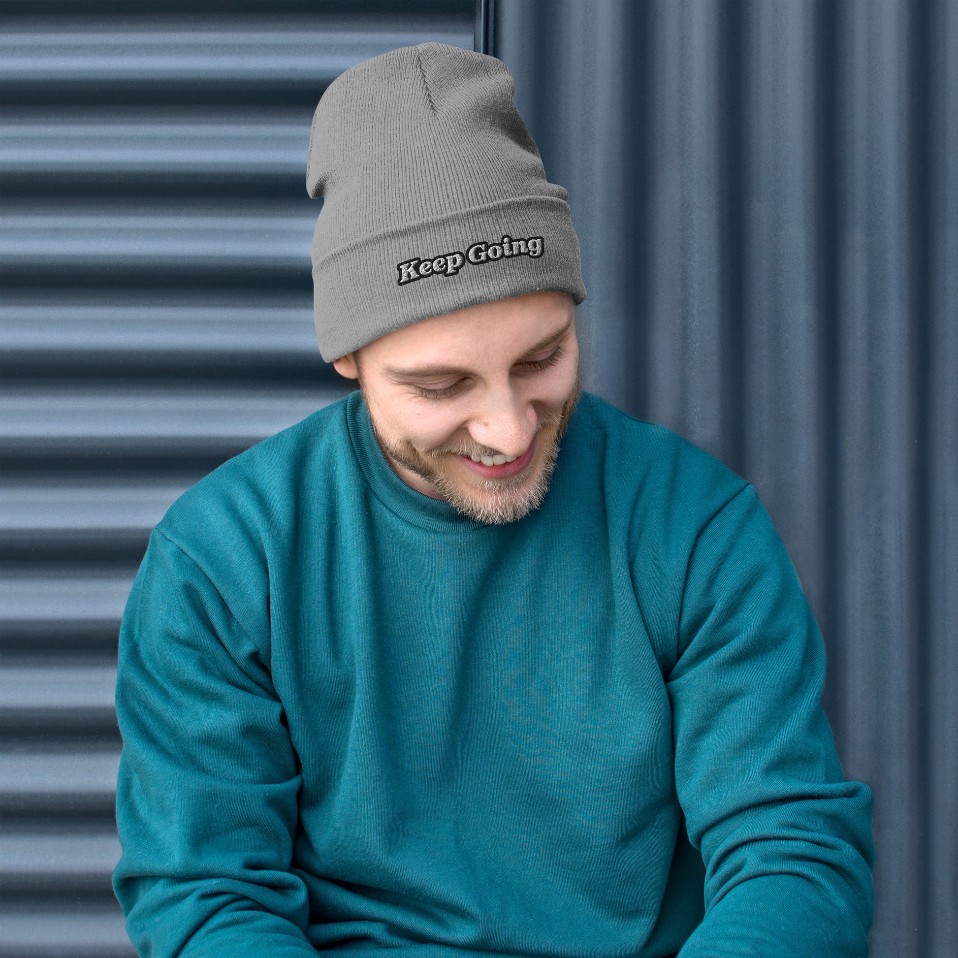 Embroidered Beanie | « Keep Going » Dazz'Up Store