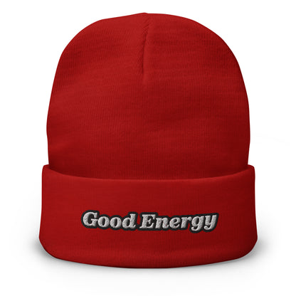 Embroidered Beanie | « Good Energy » Dazz'Up Store