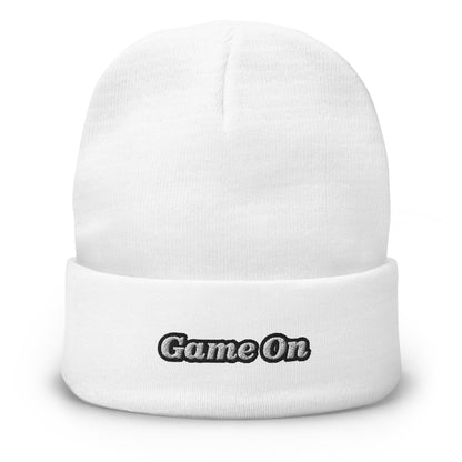 Embroidered Beanie | « Game On » Dazz'Up Store