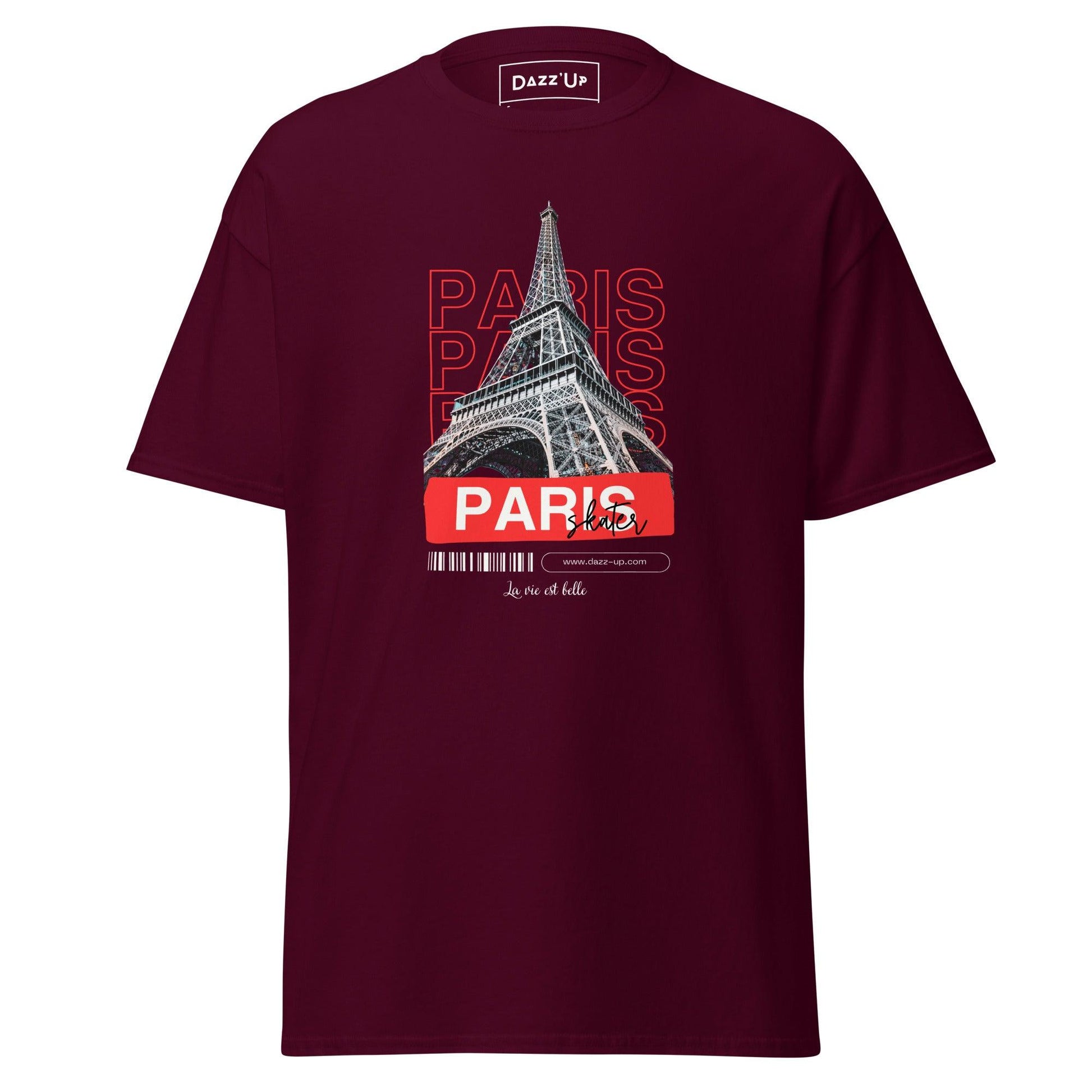 T-Shirt Roller  | Paris Skater | Unisex Dazz'Up Store