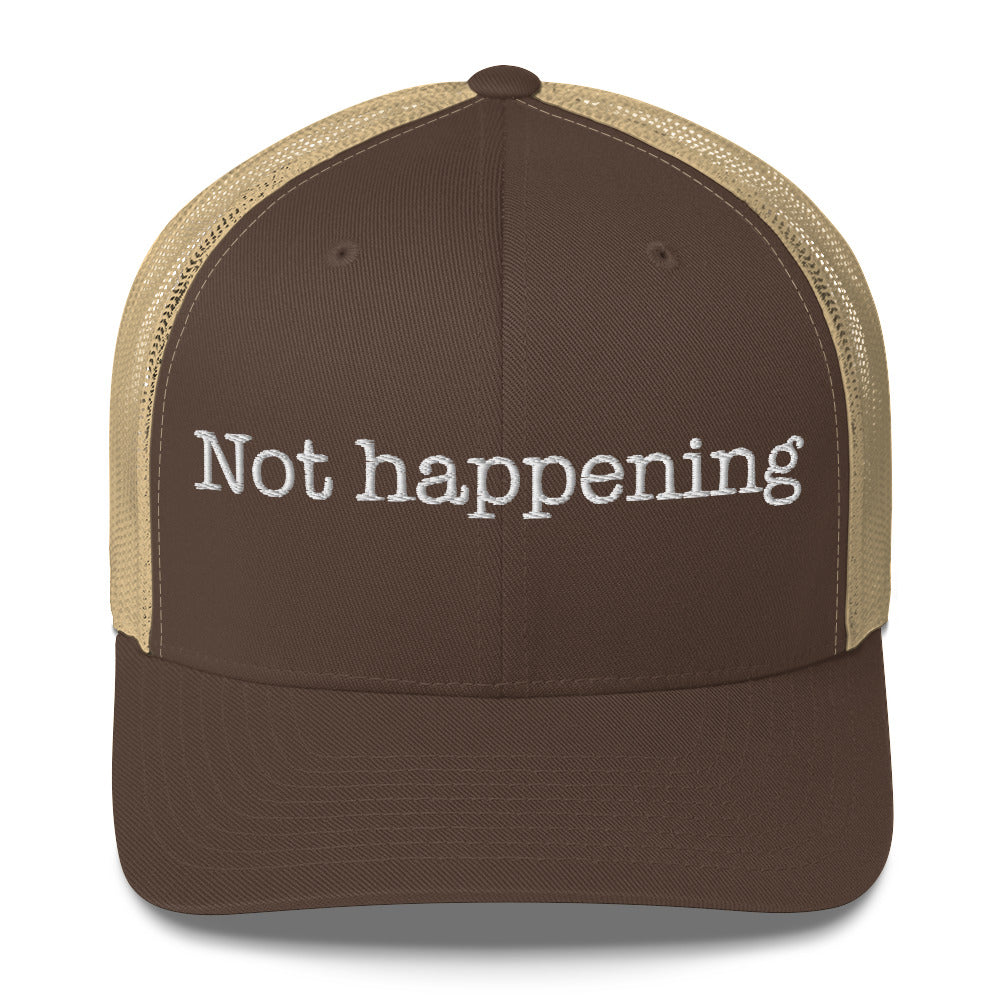 Trucker Cap Embroidered | Not happenning Dazz'Up Store