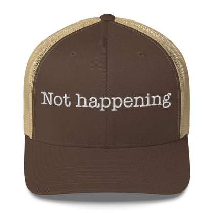 Trucker Cap Embroidered | Not happenning Dazz'Up Store