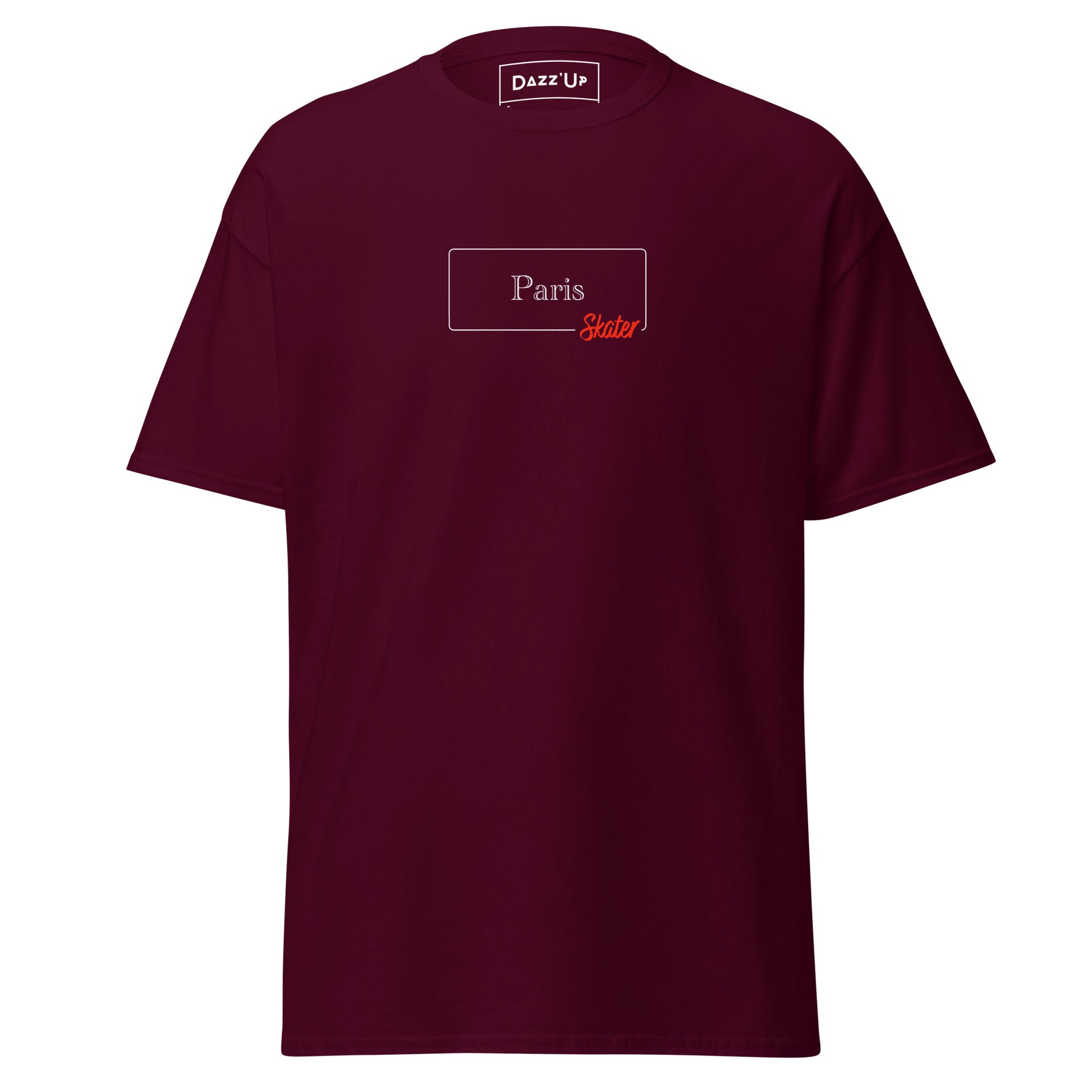 Unisex T-shirt “Paris Skater” Engraved Dazz'Up Store